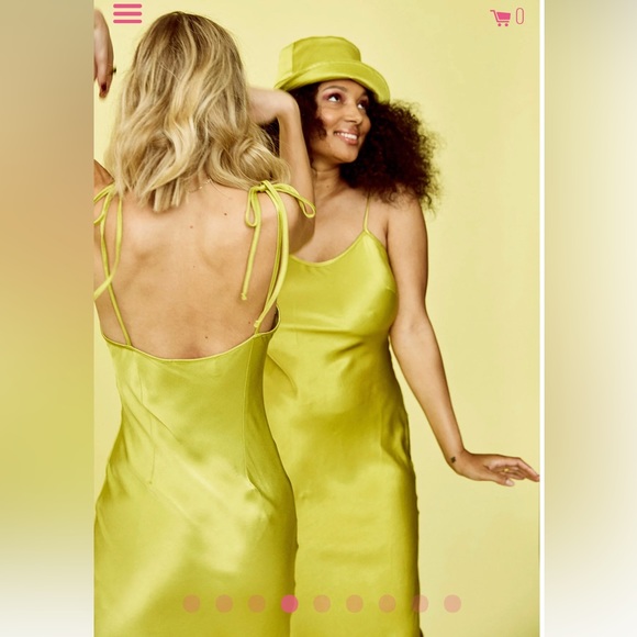 🪩 Rezek Studio - Dandy Slip Dress in Avocado Green - XS - Picture 2 of 11